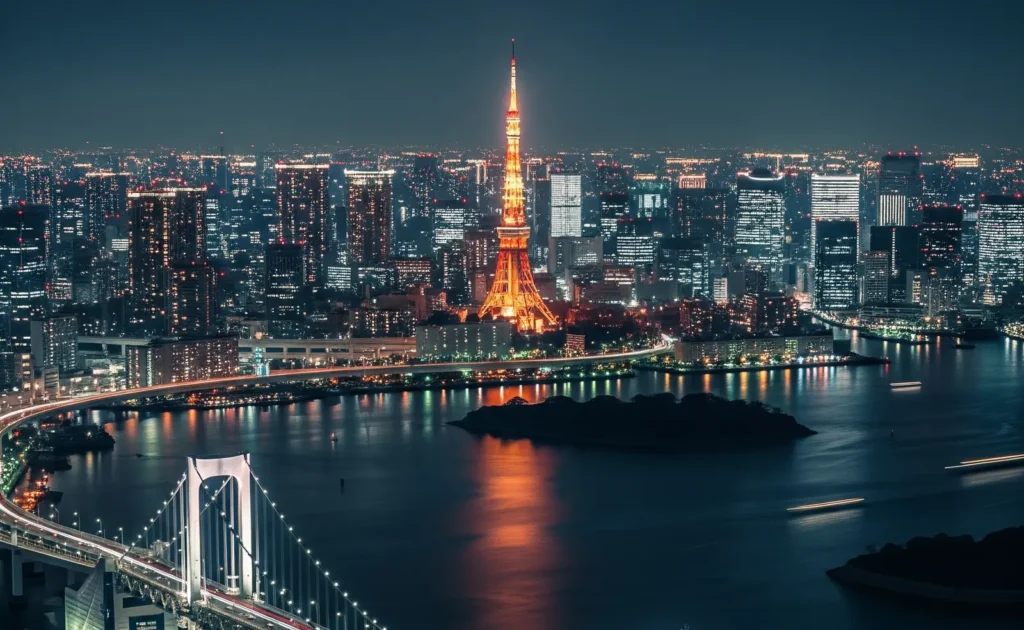 Tokyo Night where to study in Japan : Tokyo